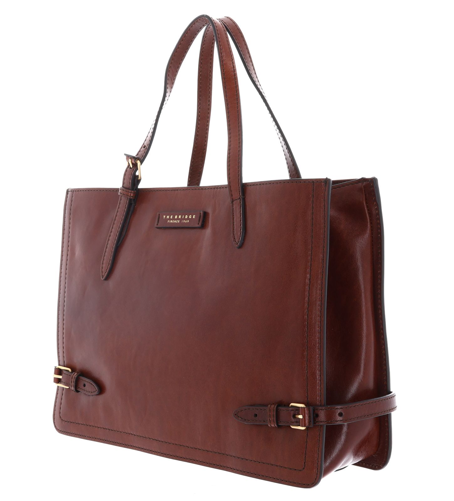THE BRIDGE Monica Hand Bag Marrone 14 / Oro THE BRIDGE Monica Hand Bag Marrone 14 / Oro