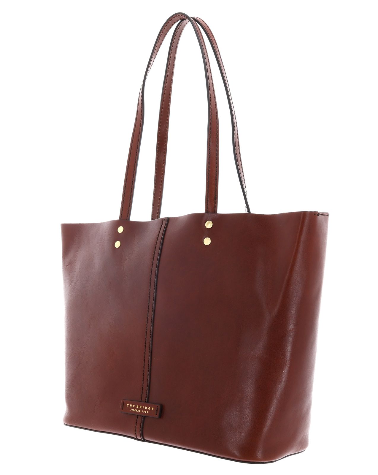 THE BRIDGE Lisa Shopping Bag Marrone 14 / Oro THE BRIDGE Lisa Shopping Bag Marrone 14 / Oro