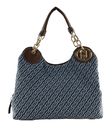 LIU JO Faiza Boston Satchel Bag M Blu Denim LIU JO Faiza Boston Satchel Bag M Blu Denim