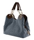 LIU JO Faiza Boston Satchel Bag M Blu Denim LIU JO Faiza Boston Satchel Bag M Blu Denim