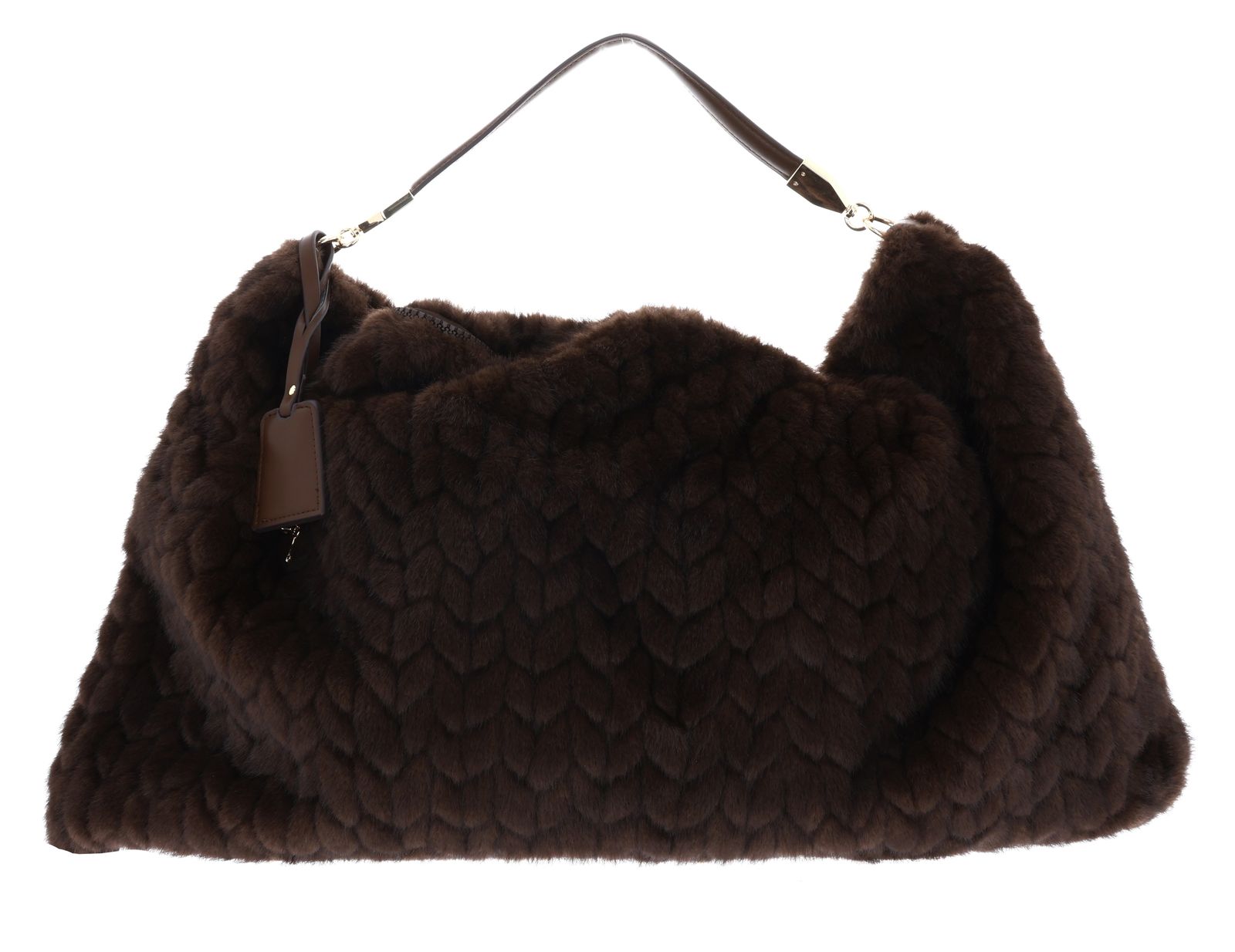 LIU JO Foulard Hobo Bag L Deep Brown