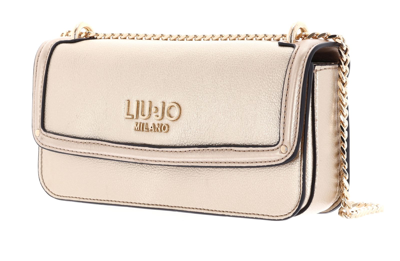 LIU JO Evrim Crossbody Bag East / West S Light Gold LIU JO Evrim Crossbody Bag East / West S Light Gold