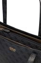 GUESS Brenton Top Zip Tote Coal Logo GUESS Brenton Top Zip Tote Coal Logo