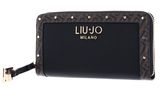LIU JO Ilyana Zip Around Wallet XL Nero LIU JO Ilyana Zip Around Wallet XL Nero