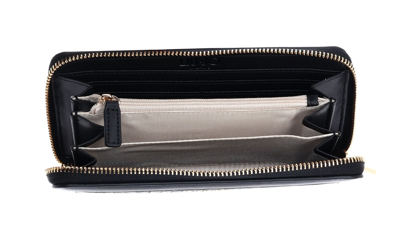LIU JO Kaliska ECS Zip Around Wallet XL Nero LIU JO Kaliska ECS Zip Around Wallet XL Nero