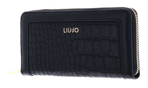 LIU JO Kaliska ECS Zip Around Wallet XL Nero LIU JO Kaliska ECS Zip Around Wallet XL Nero
