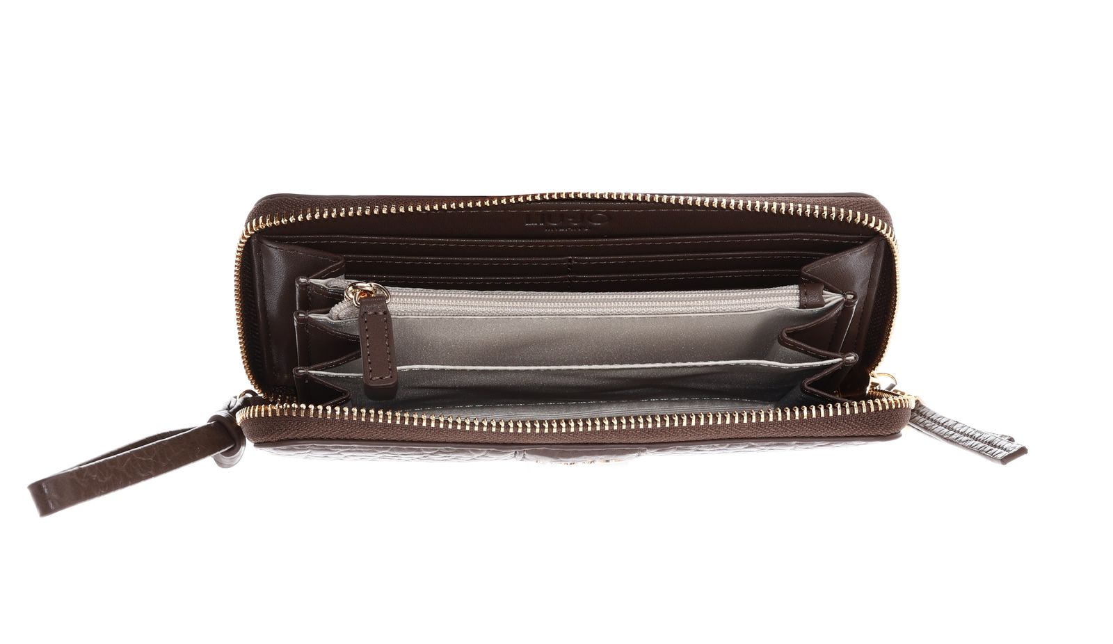 LIU JO Tilde Zip Around Wallet XL Dark Mocha LIU JO Tilde Zip Around Wallet XL Dark Mocha
