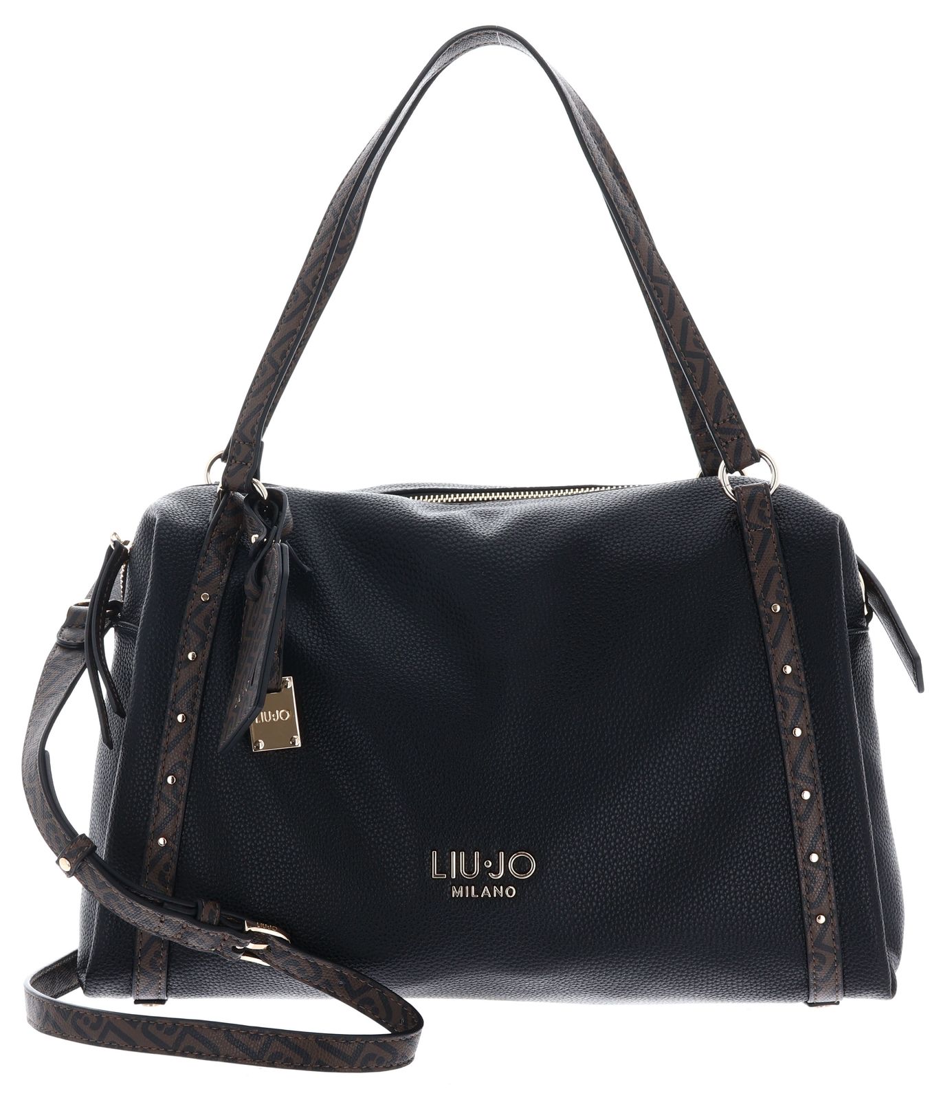 LIU JO Ilyana ECS Boston Satchel M Nero