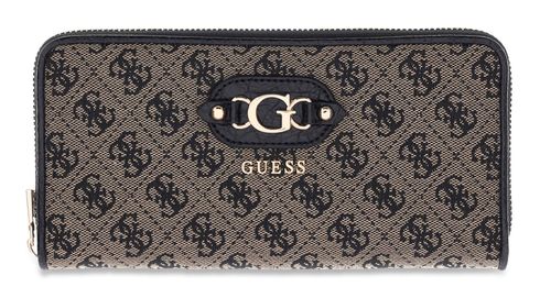 GUESS Samantha SLG Zip Around Wallet L Black Logo GUESS Samantha SLG Zip Around Wallet L Black Logo