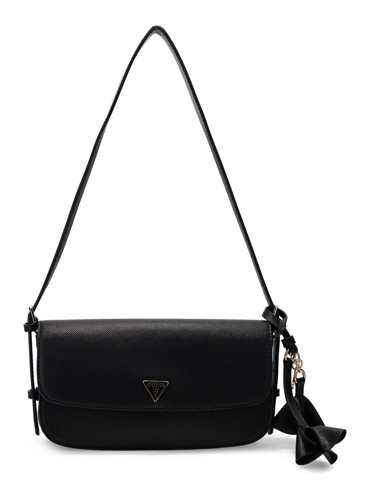 GUESS Danielle Flap Shoulder Bag Black