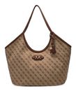 GUESS Samantha Girlfriend Tote Latte Logo / Brown GUESS Samantha Girlfriend Tote Latte Logo / Brown