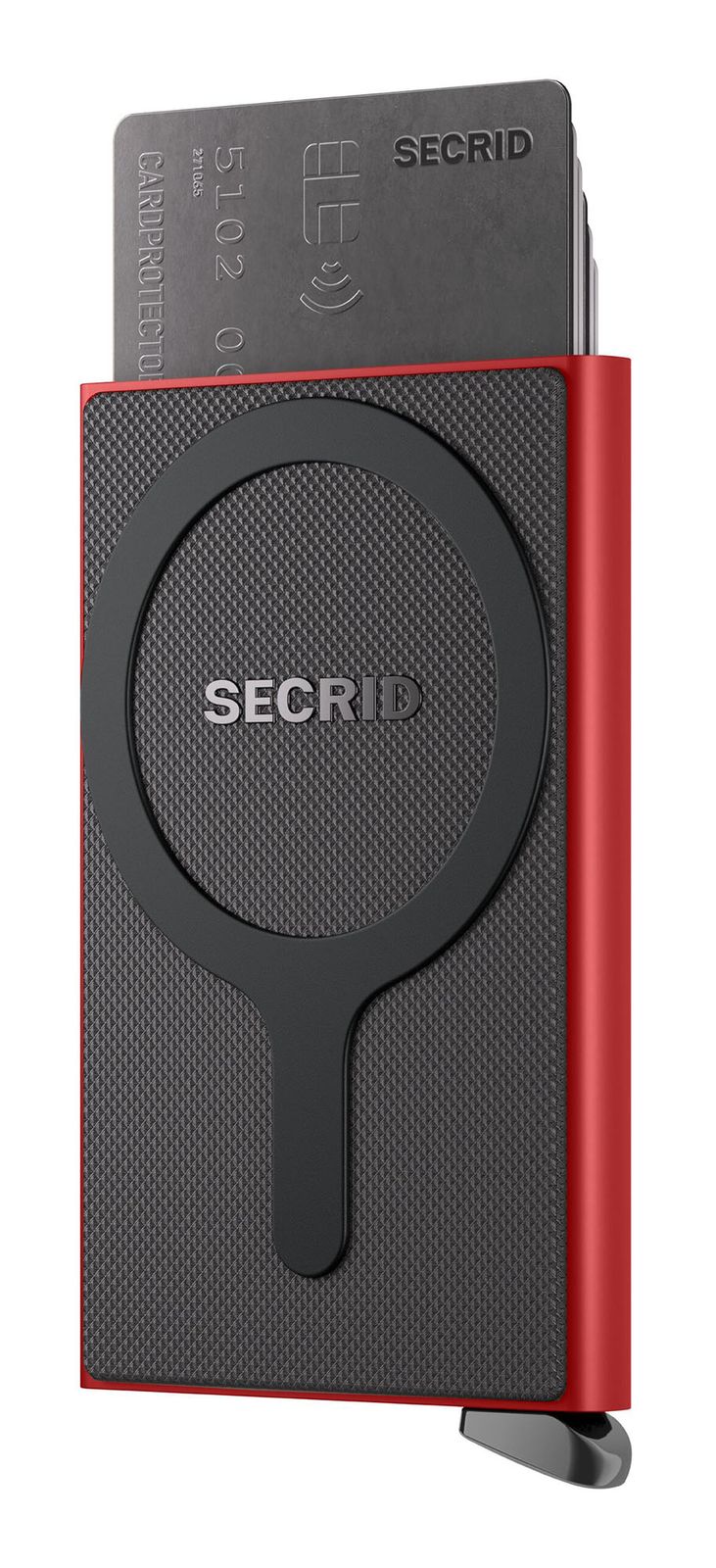 Secrid Premium Cardprotector+ Fluted For MagSafe Red Secrid Premium Cardprotector+ Fluted For MagSafe Red