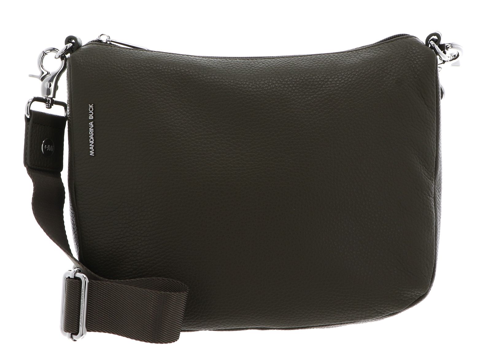 MANDARINA DUCK Mellow Leather Hobo Bag Winter Olive