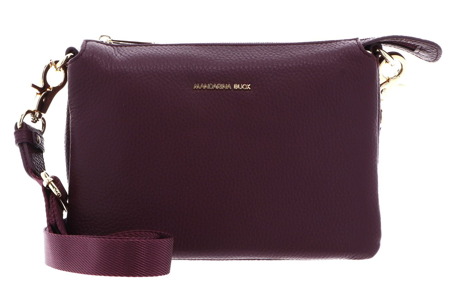 MANDARINA DUCK Mellow Leather Crossbody Bag Sin