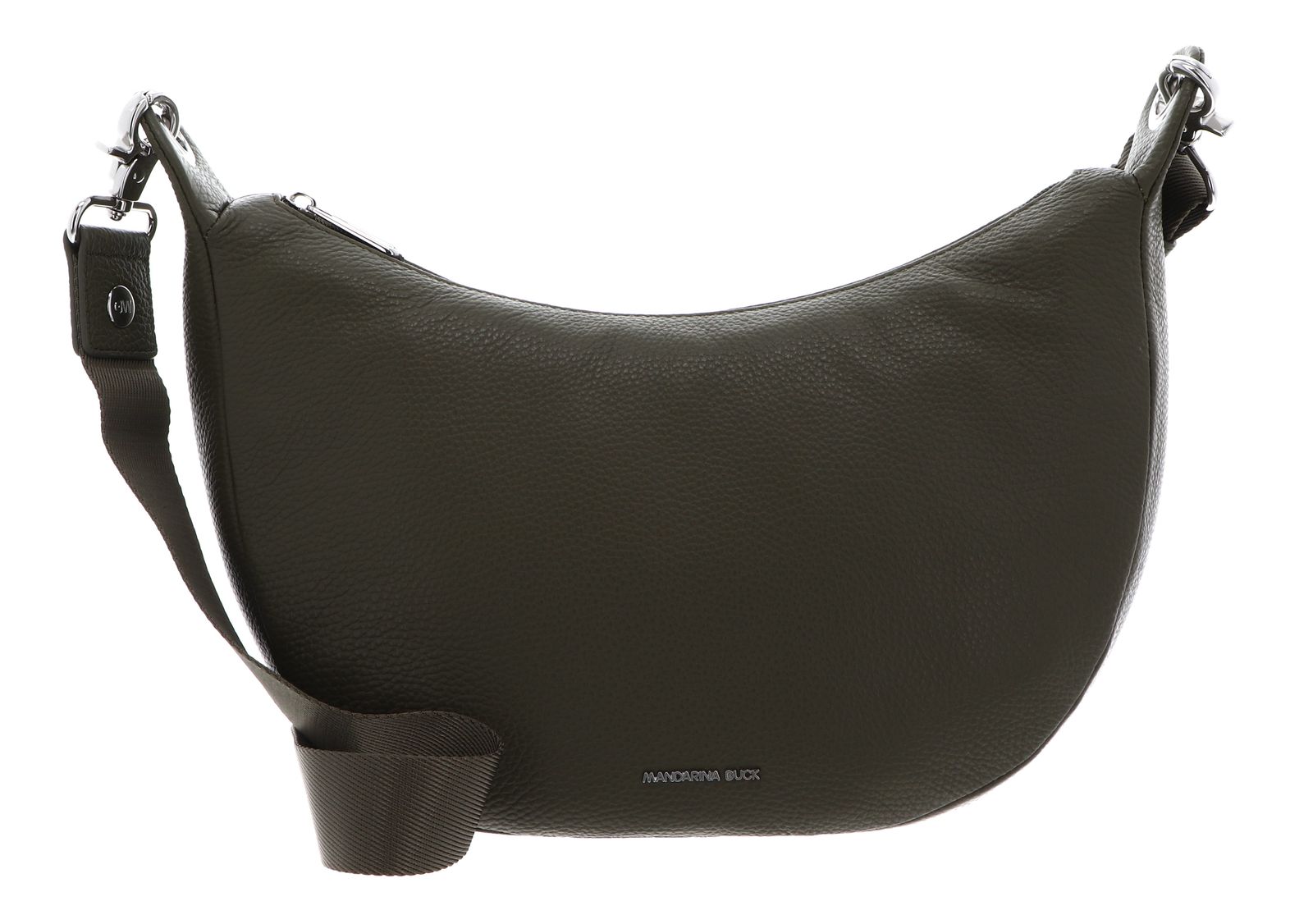 MANDARINA DUCK Mellow Leather Hobo Bag Winter Olive