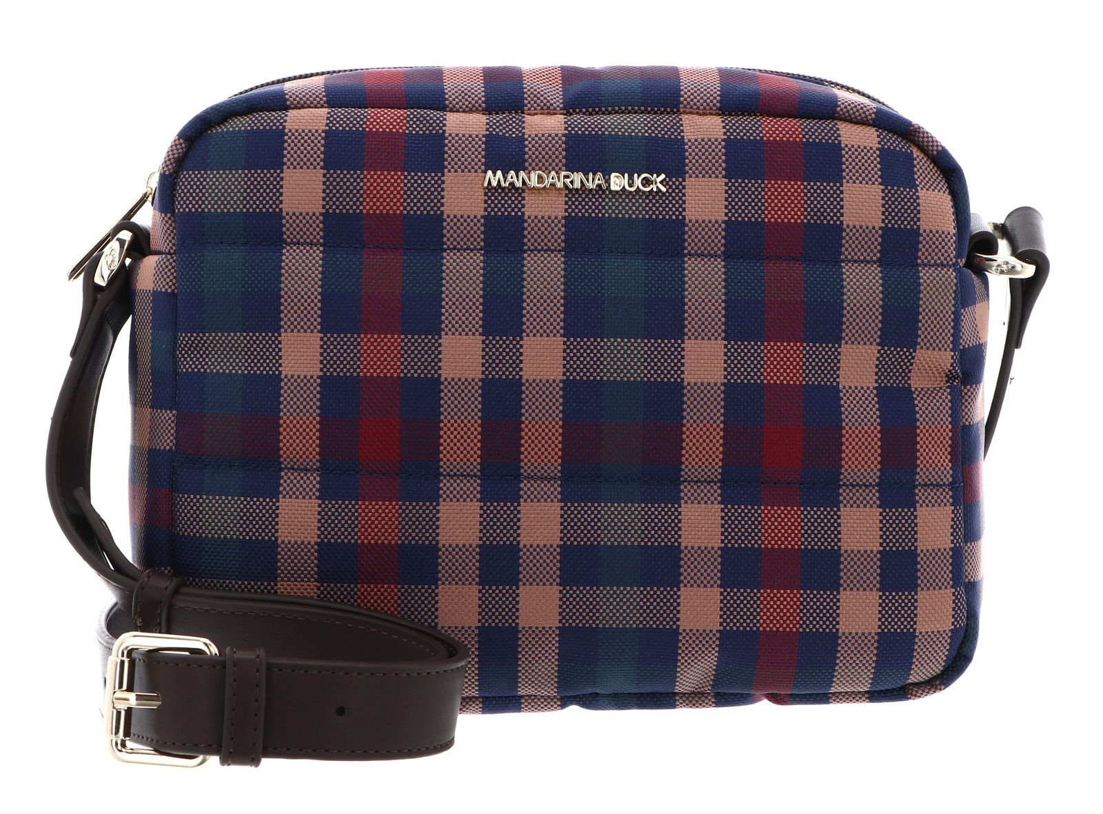 MANDARINA DUCK Tartan Camera Bag Tartan Brown