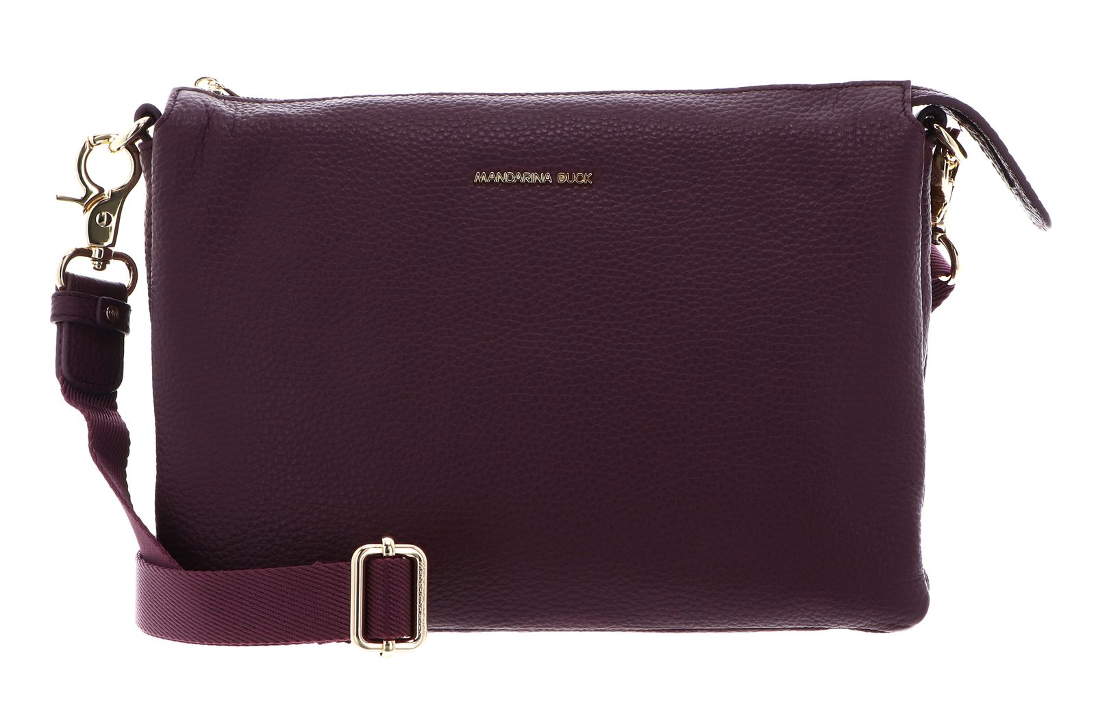 MANDARINA DUCK Mellow Leather Crossover Bag Sin