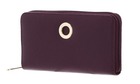 MANDARINA DUCK Mellow Leather Zip Around Wallet L Sin MANDARINA DUCK Mellow Leather Zip Around Wallet L Sin