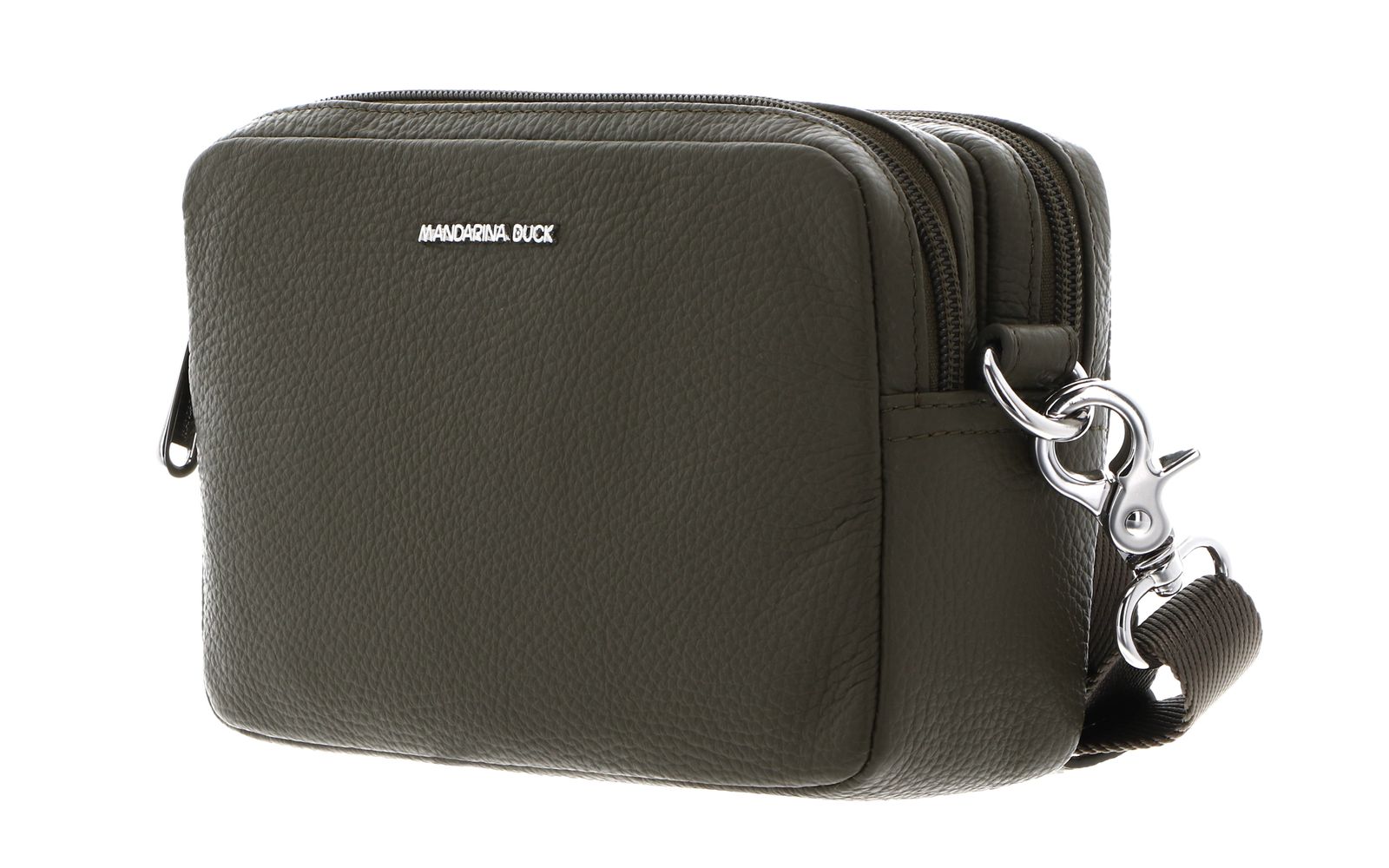 MANDARINA DUCK Mellow Leather Crossbody Camera Bag Winter Olive MANDARINA DUCK Mellow Leather Crossbody Camera Bag Winter Olive