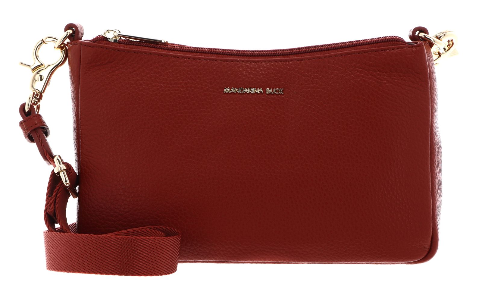 MANDARINA DUCK Mellow Leather Pochette Havana