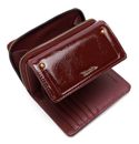 Tamaris Marina Patent Wallet With Flap Wine