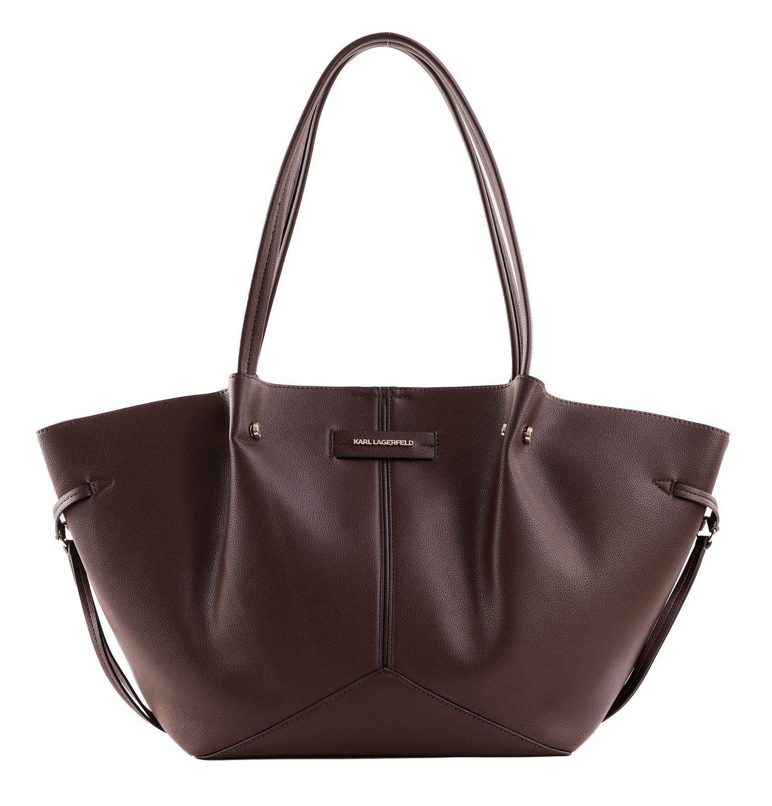 KARL LAGERFELD K / Pierced Tote M Tobacco