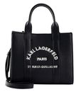 KARL LAGERFELD Karl Lagerfeld Essentials K / Rsg Square Tote Bag Peb Emb XS White / Black KARL LAGERFELD Karl Lagerfeld Essentials K / Rsg Square Tote Bag Peb Emb XS White / Black
