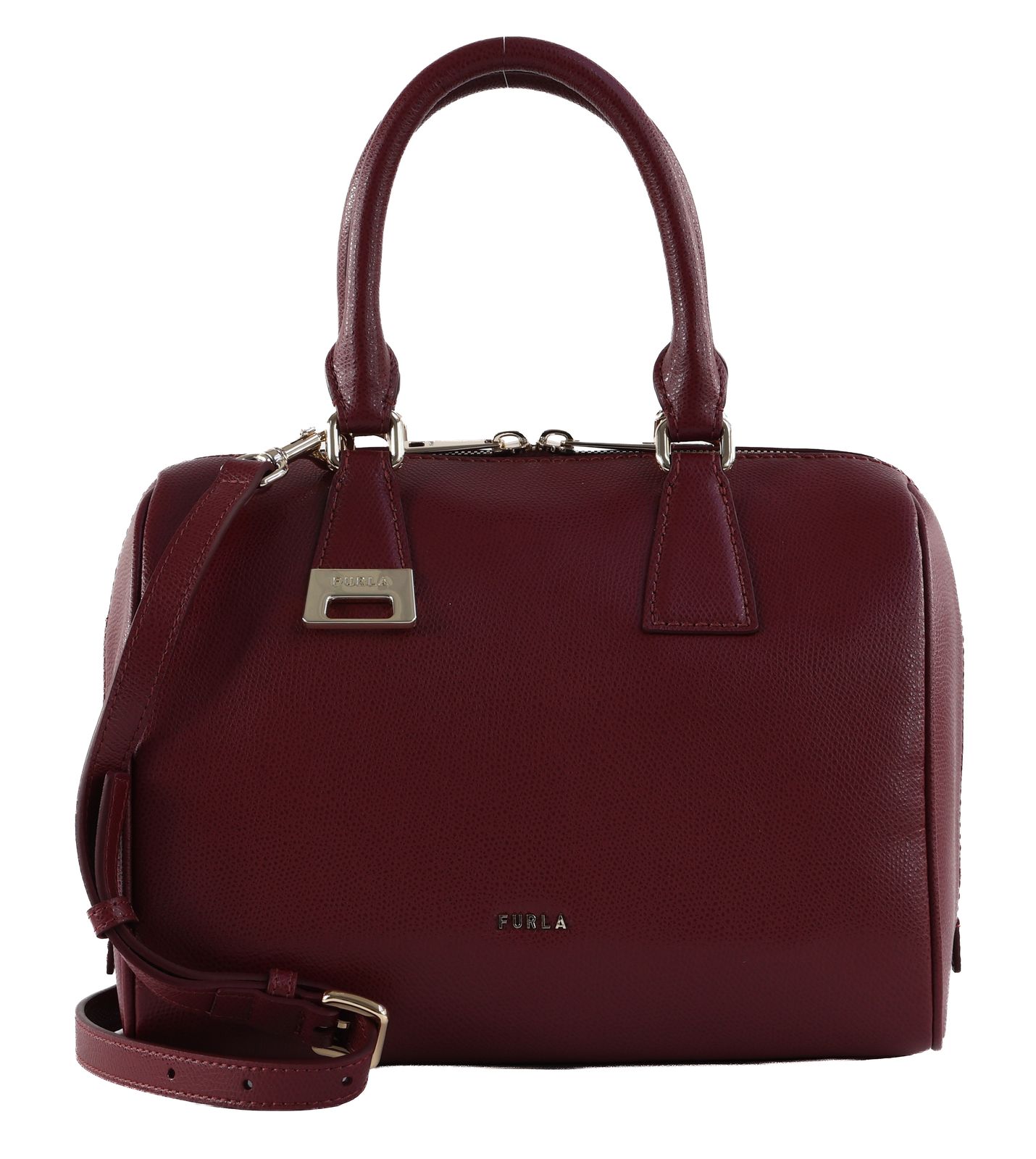 FURLA Olivia Boston Bag M Red Apple
