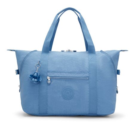 kipling Eyes Wide Open Art M Travel Tote Vintage Blue