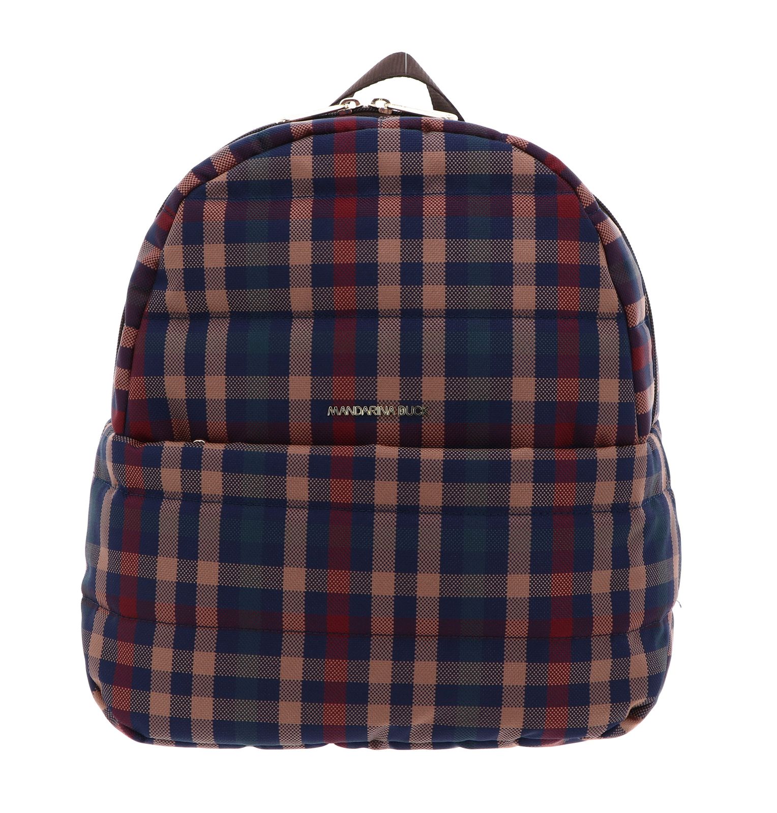 MANDARINA DUCK Tartan Backpack Tartan Brown
