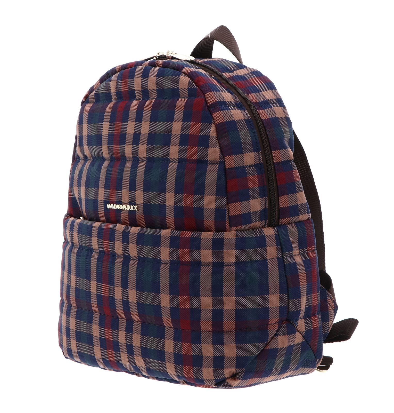 MANDARINA DUCK Tartan Backpack Tartan Brown MANDARINA DUCK Tartan Backpack Tartan Brown
