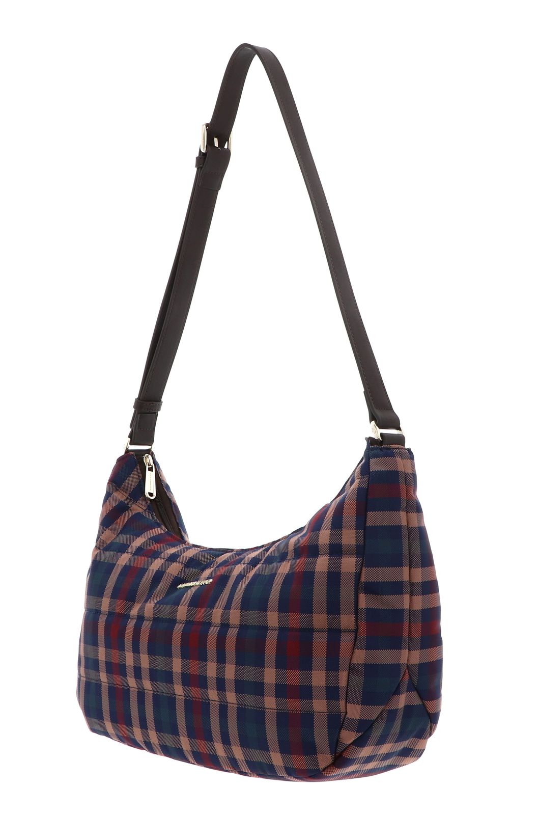 MANDARINA DUCK Tartan Hobo Bag Tartan Brown MANDARINA DUCK Tartan Hobo Bag Tartan Brown