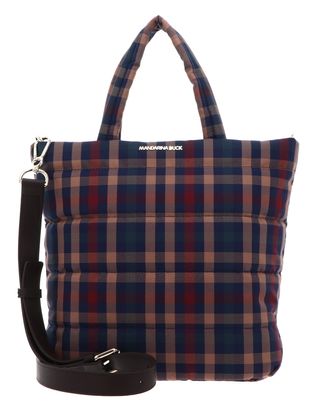 MANDARINA DUCK Tartan Tote Tartan Brown MANDARINA DUCK Tartan Tote Tartan Brown