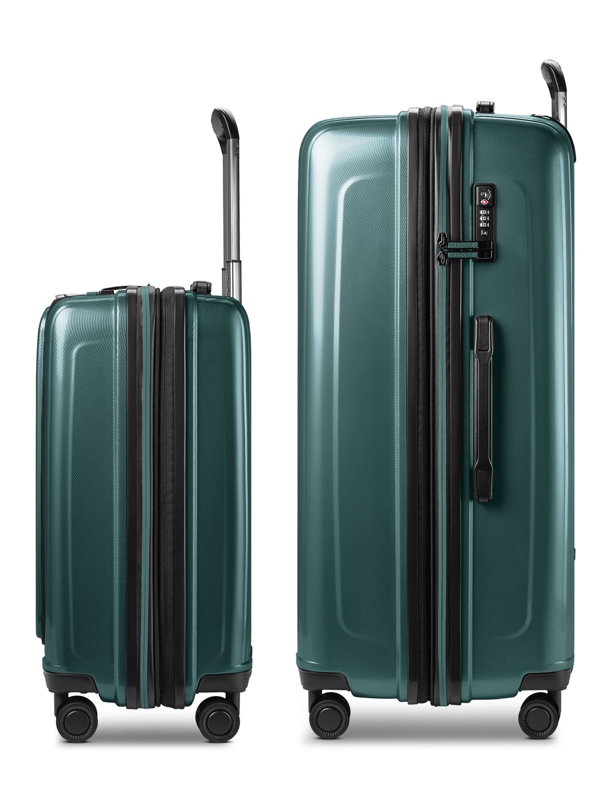 REDOLZ Essentials 14 Trolley Set 2-teilig ( S Exp. Front Pocket ) Pearl-Green Metallic REDOLZ Essentials 14 Trolley Set 2-teilig ( S Exp. Front Pocket ) Pearl-Green Metallic