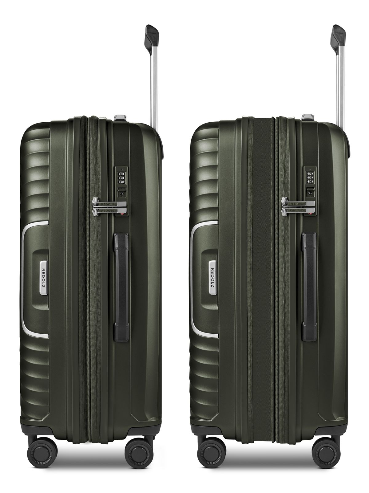 REDOLZ Essentials 01 Trolley Set 3-teilig Exp. Olive Metallic REDOLZ Essentials 01 Trolley Set 3-teilig Exp. Olive Metallic