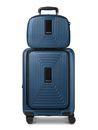 REDOLZ Essentials 14 Trolley With Front Pocket + Beauty Case Dark Blue Metallic REDOLZ Essentials 14 Trolley With Front Pocket + Beauty Case Dark Blue Metallic