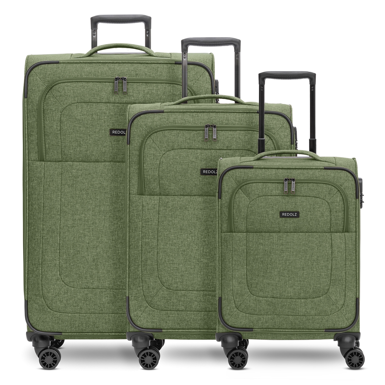 REDOLZ Essentials 12 Trolley-Set 3-teilig Olive
