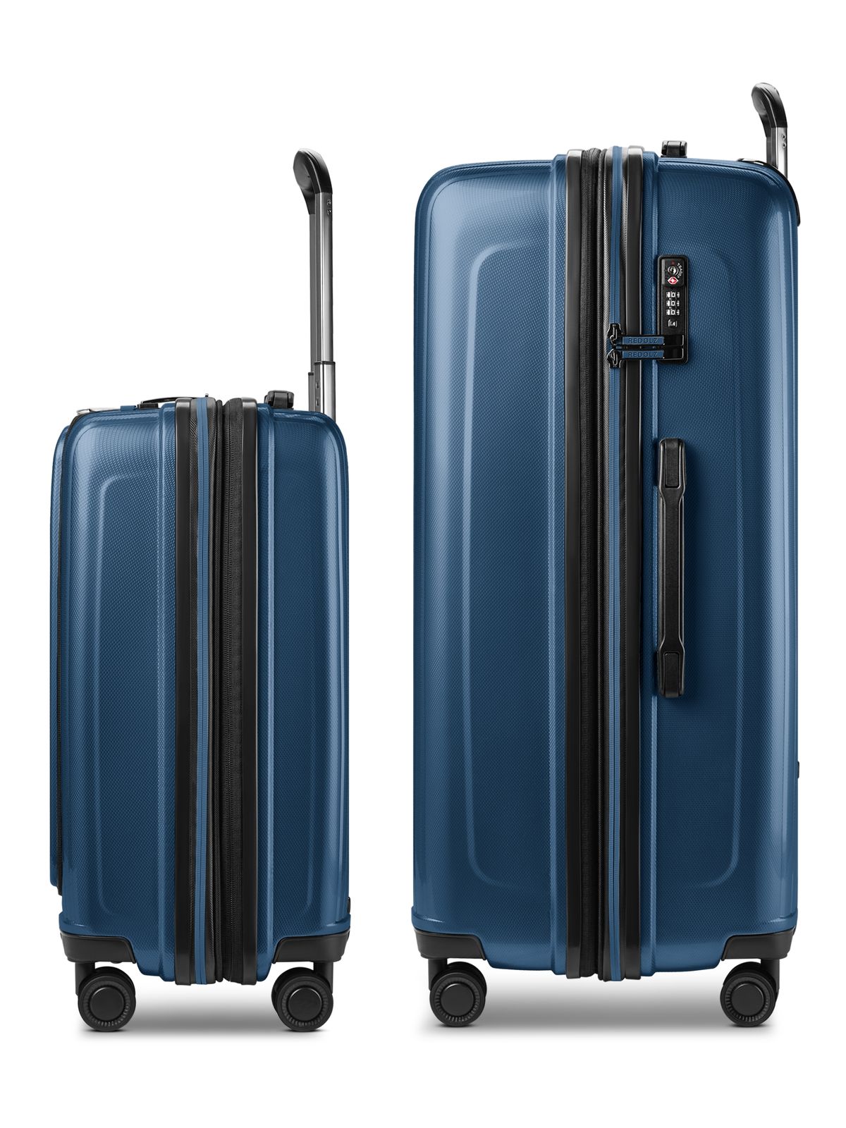 REDOLZ Essentials 14 Trolley Set 2-teilig ( S Exp. Front Pocket ) Dark Blue Metallic REDOLZ Essentials 14 Trolley Set 2-teilig ( S Exp. Front Pocket ) Dark Blue Metallic