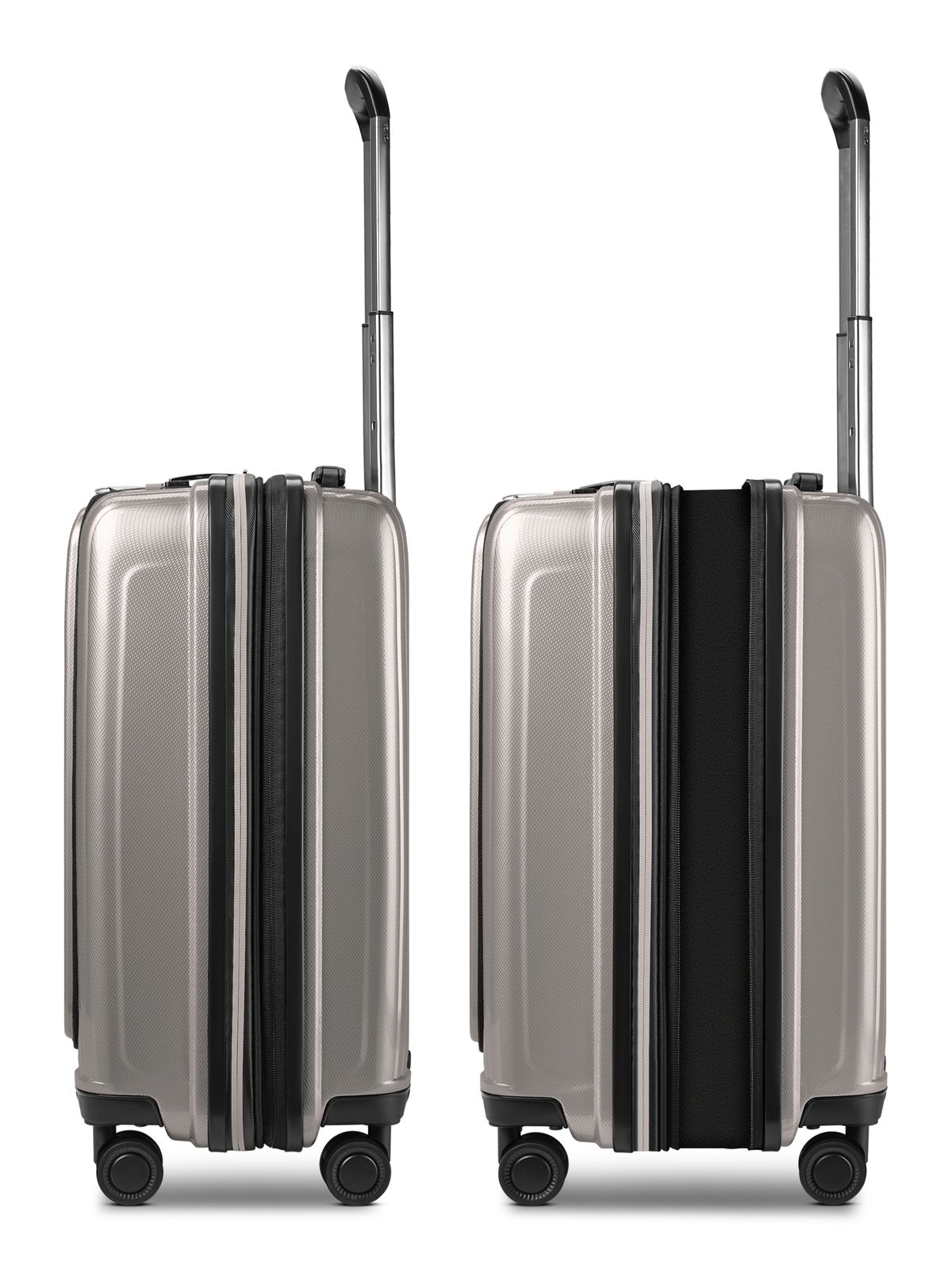 REDOLZ Essentials 14 Trolley Set 4-teilig ( S Exp. Front Pocket + Beauty Case ) Coffee Grey Metallic REDOLZ Essentials 14 Trolley Set 4-teilig ( S Exp. Front Pocket + Beauty Case ) Coffee Grey Metallic