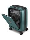 REDOLZ Essentials 14 Trolley Set 4-teilig ( S Exp. Front Pocket + Beauty Case ) Pearl-Green Metallic