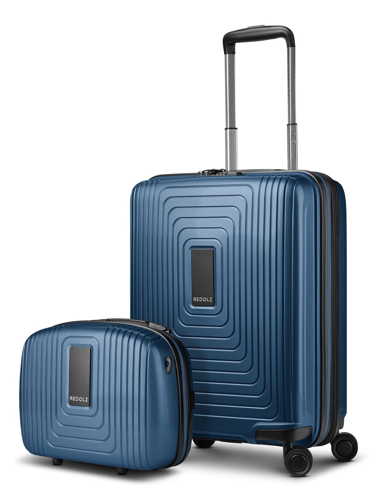 REDOLZ Essentials 14 Trolley Set 2-teilig ( S Exp. + Beauty Case ) Dark Blue Metallic