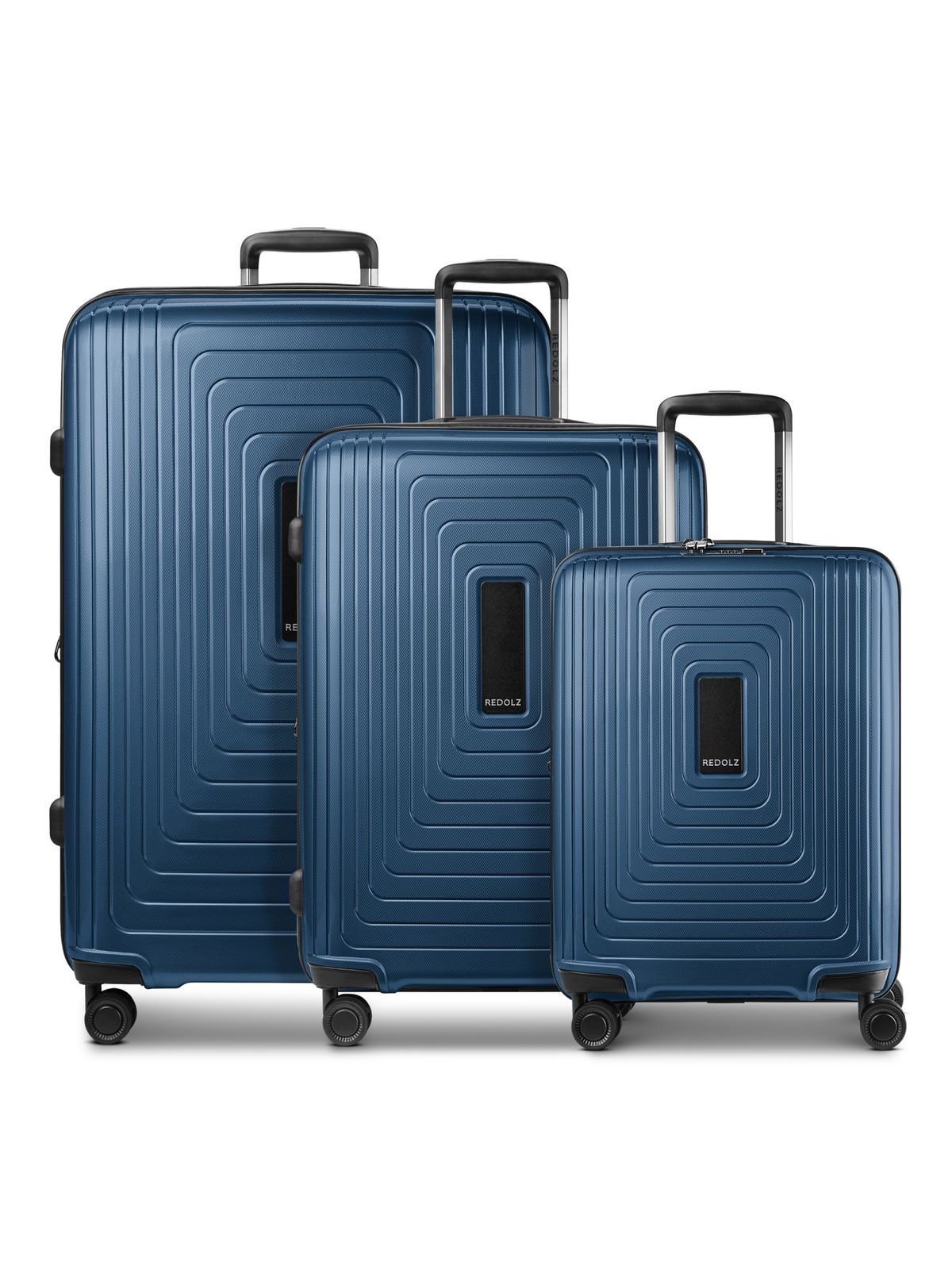 REDOLZ Essentials 14 Trolley Set 3-teilig ( S Exp. ) Dark Blue Metallic