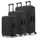 REDOLZ Essentials 15 Trolley-Set 3-teilig Deep Black REDOLZ Essentials 15 Trolley-Set 3-teilig Deep Black