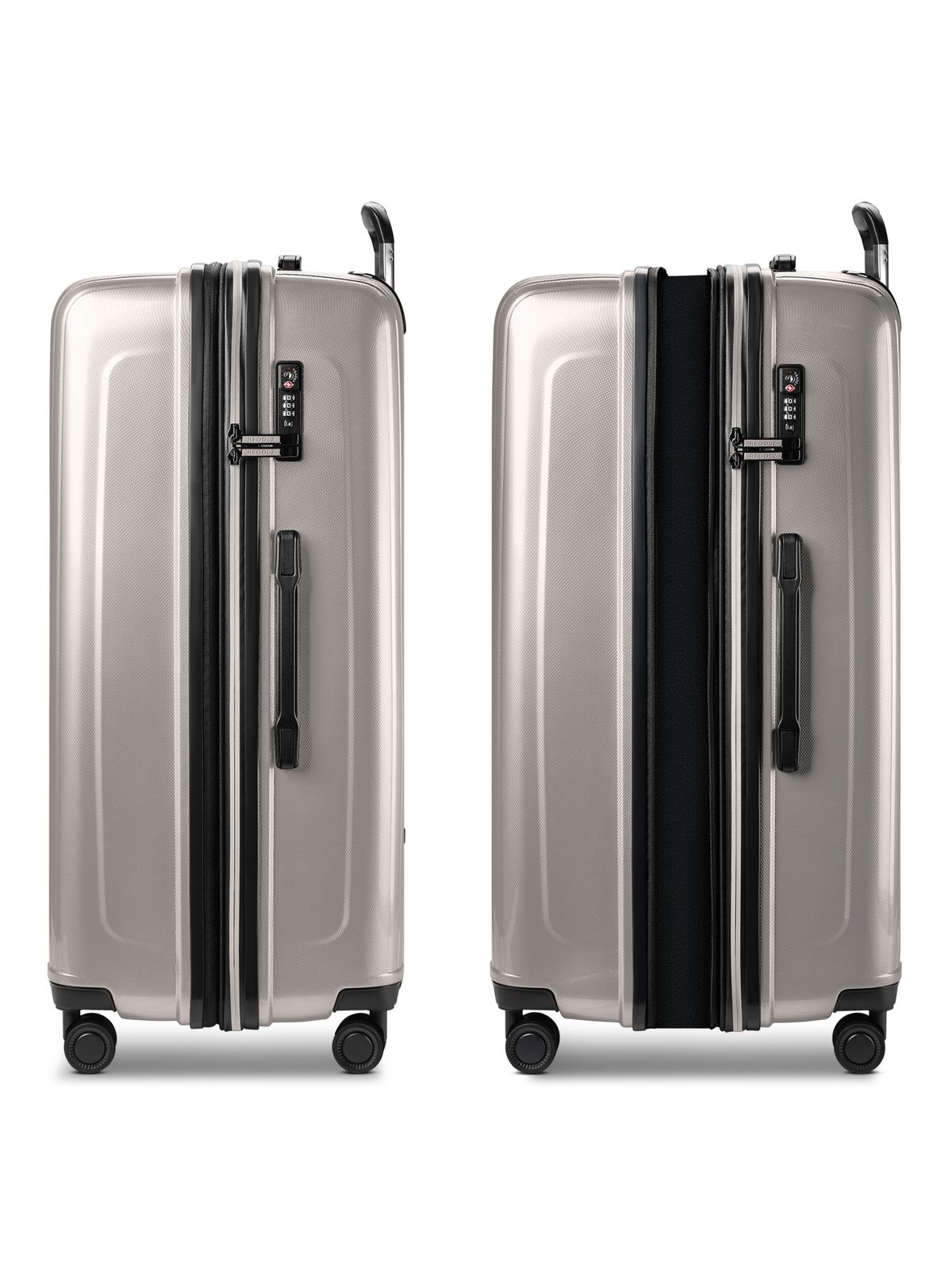 REDOLZ Essentials 14 Trolley Set 4-teilig ( S Exp. + Beauty Case ) Coffee Grey Metallic REDOLZ Essentials 14 Trolley Set 4-teilig ( S Exp. + Beauty Case ) Coffee Grey Metallic