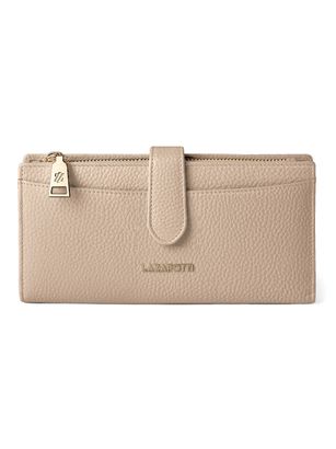 Lazarotti Bologna Leather Wallet 20 cm Sand