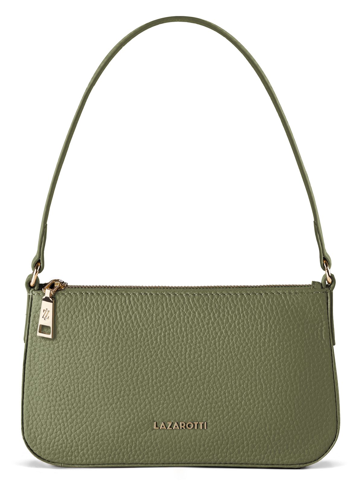 Lazarotti Bologna Leather Pochette Olive