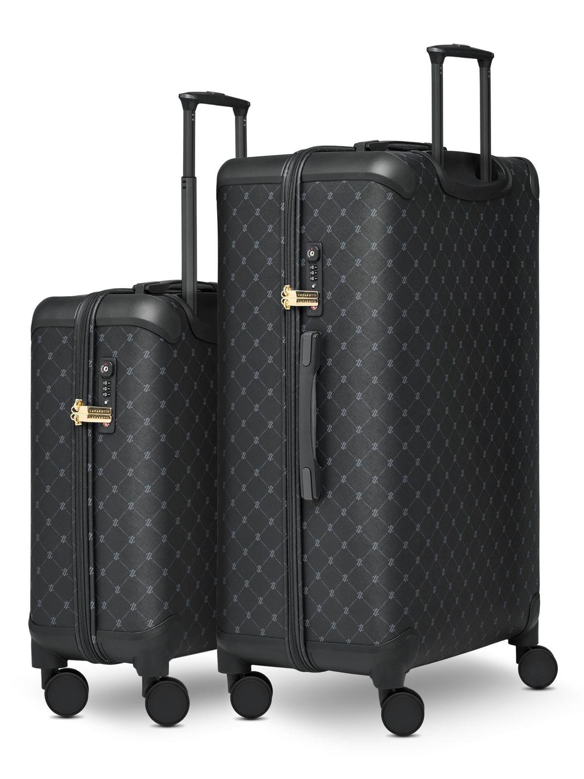 Lazarotti Palermo Trolley-Set S + L Black 1 Lazarotti Palermo Trolley-Set S + L Black 1