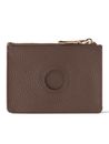 Lazarotti Bologna Leather Zip Etui 4 Card Slots Bluetooth-Tracker Taupe