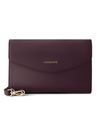 Lazarotti Bologna Leather Clutch Burgundy