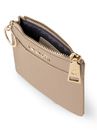 Lazarotti Bologna Leather Zip Etui 4 Card Slots Bluetooth-Tracker Sand